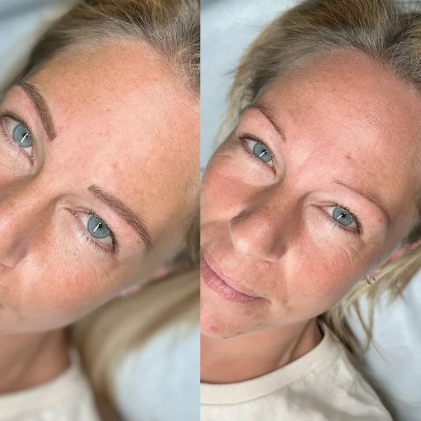 before and after eyebrow tattoo