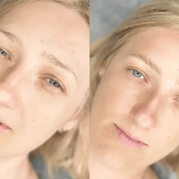 blonde brows