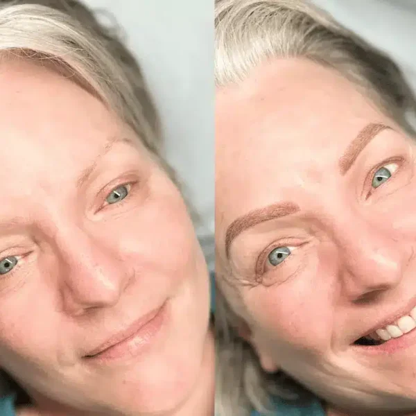 blonde eyebrows