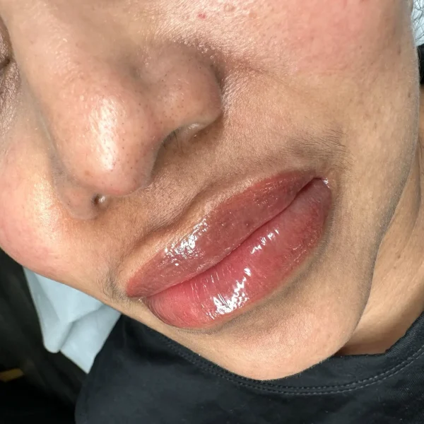 lip ombre tattoo