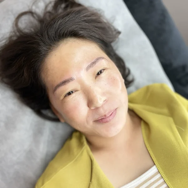 microblading eyebrows before and after