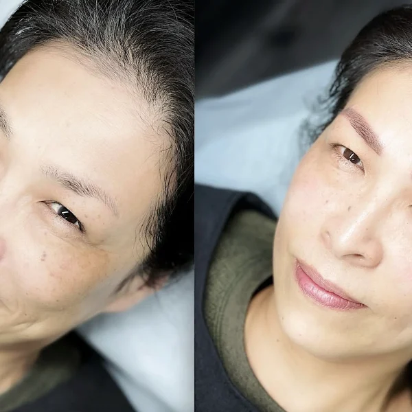 ombre eyebrow tattoo