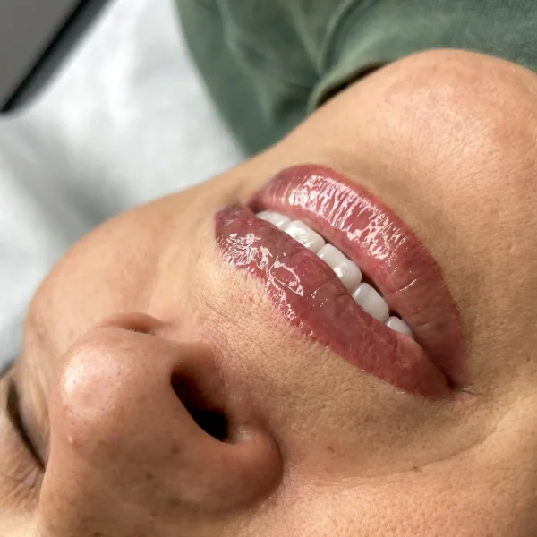 ombre lip liner tattoo