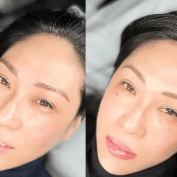 tattoed eyebrows